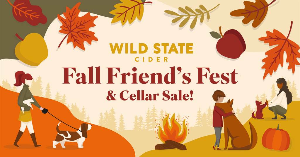 Banner for Wild State Cider Fall Friend's Fest.