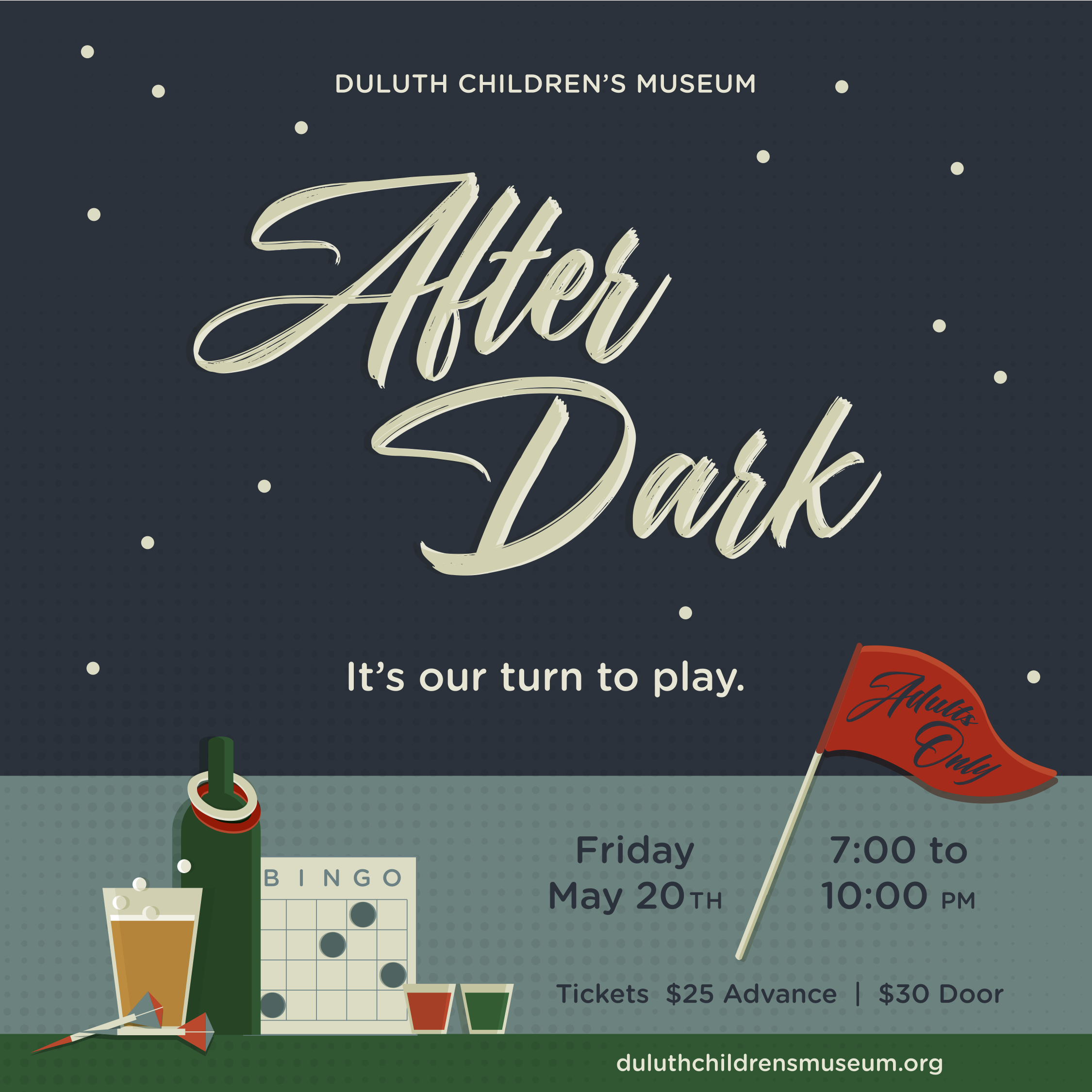 After Dark at the Duluth's Children Museum event poster