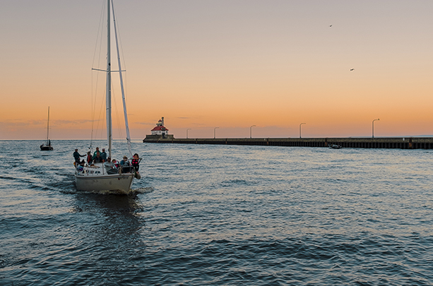 Sailboat on the water