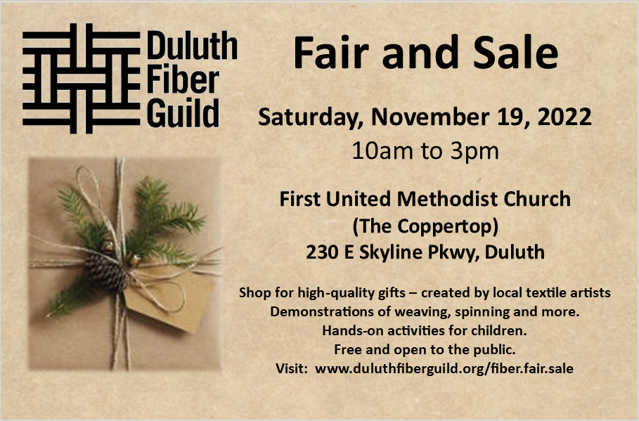 Duluth Fiber guild: Fair and Sale