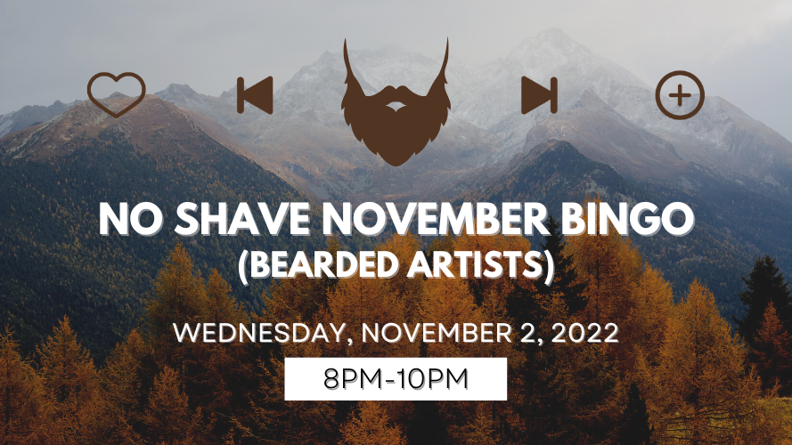 No Shave November Musical Bingo (Bearded Artists)