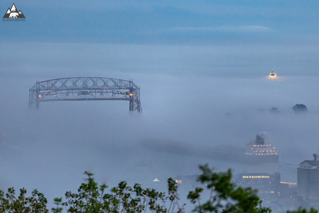 Fog over Duluth