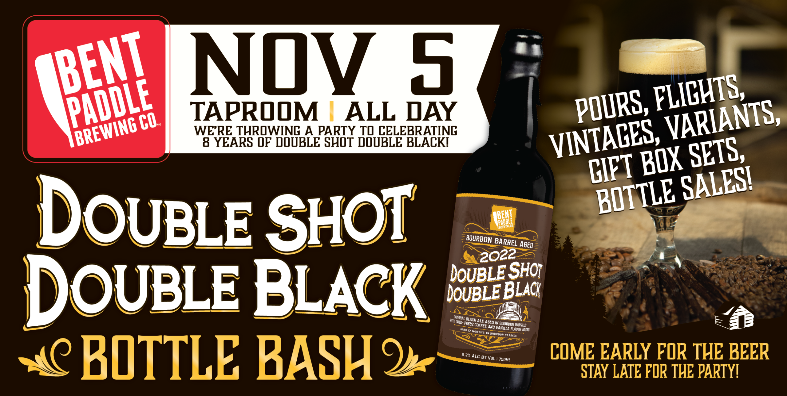 Double Shot Double Black Bottle Bash