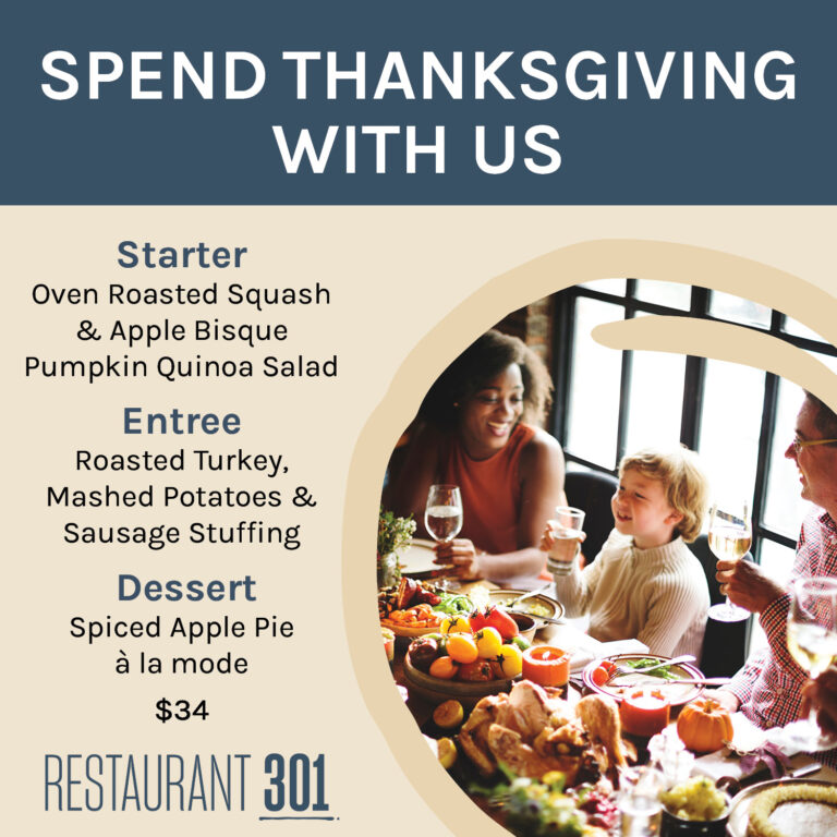 Thanksgiving Dinner at Restaurant 301 • Visit Duluth
