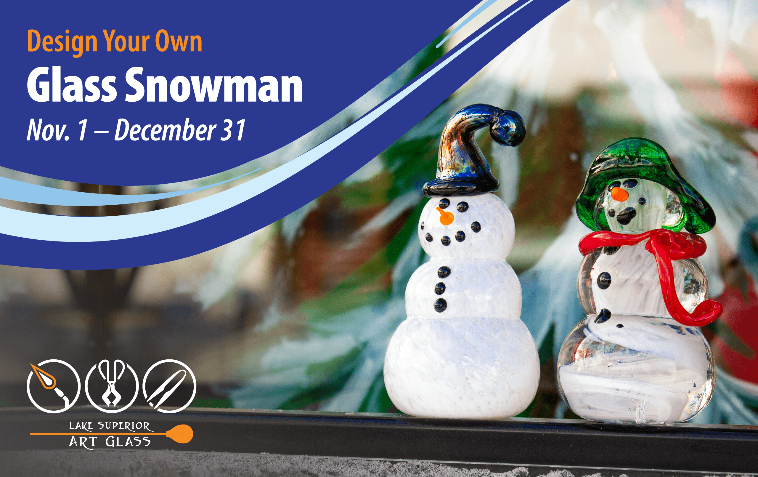 Design Your Own Glass Snowman