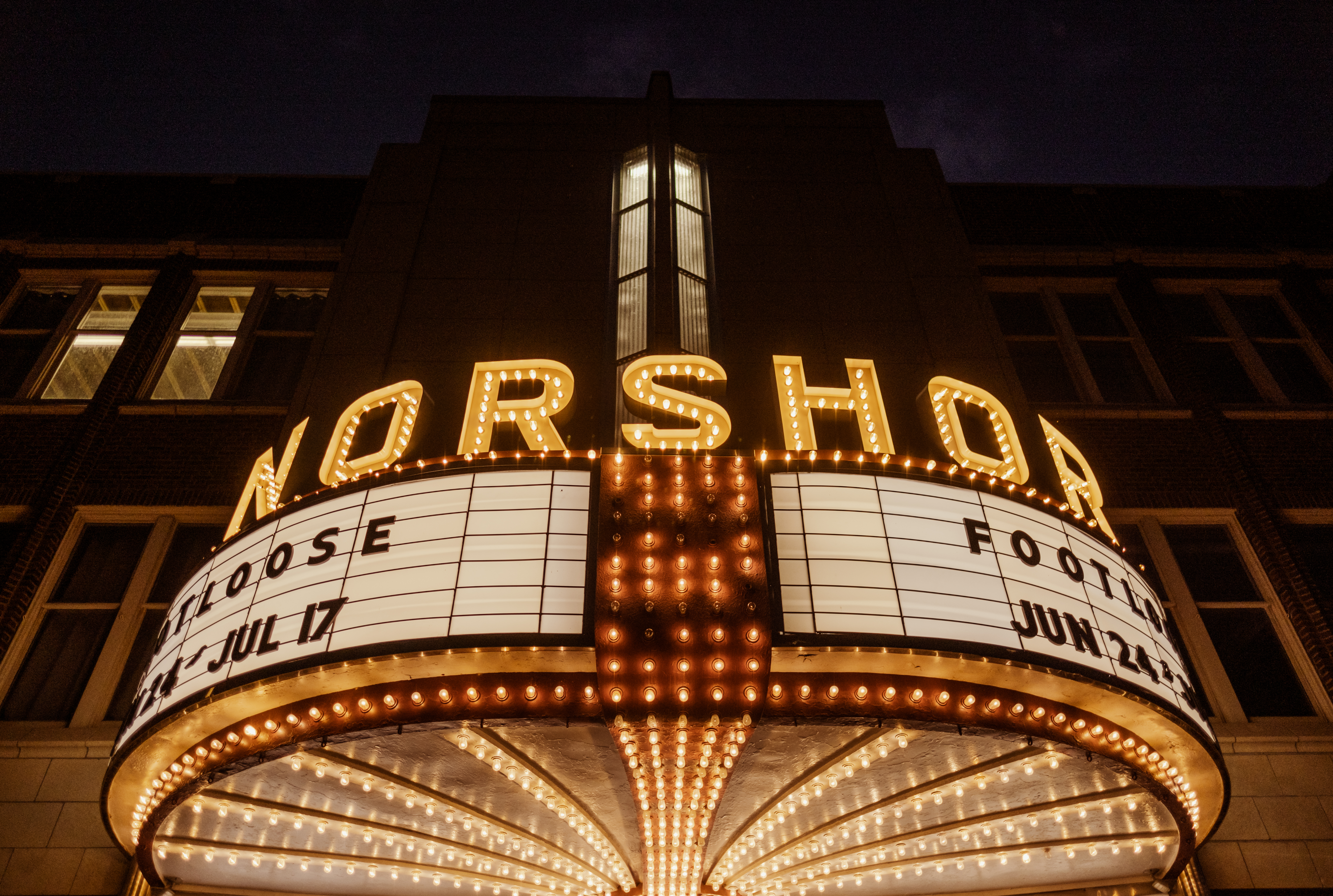 NorShor Theatre marquee