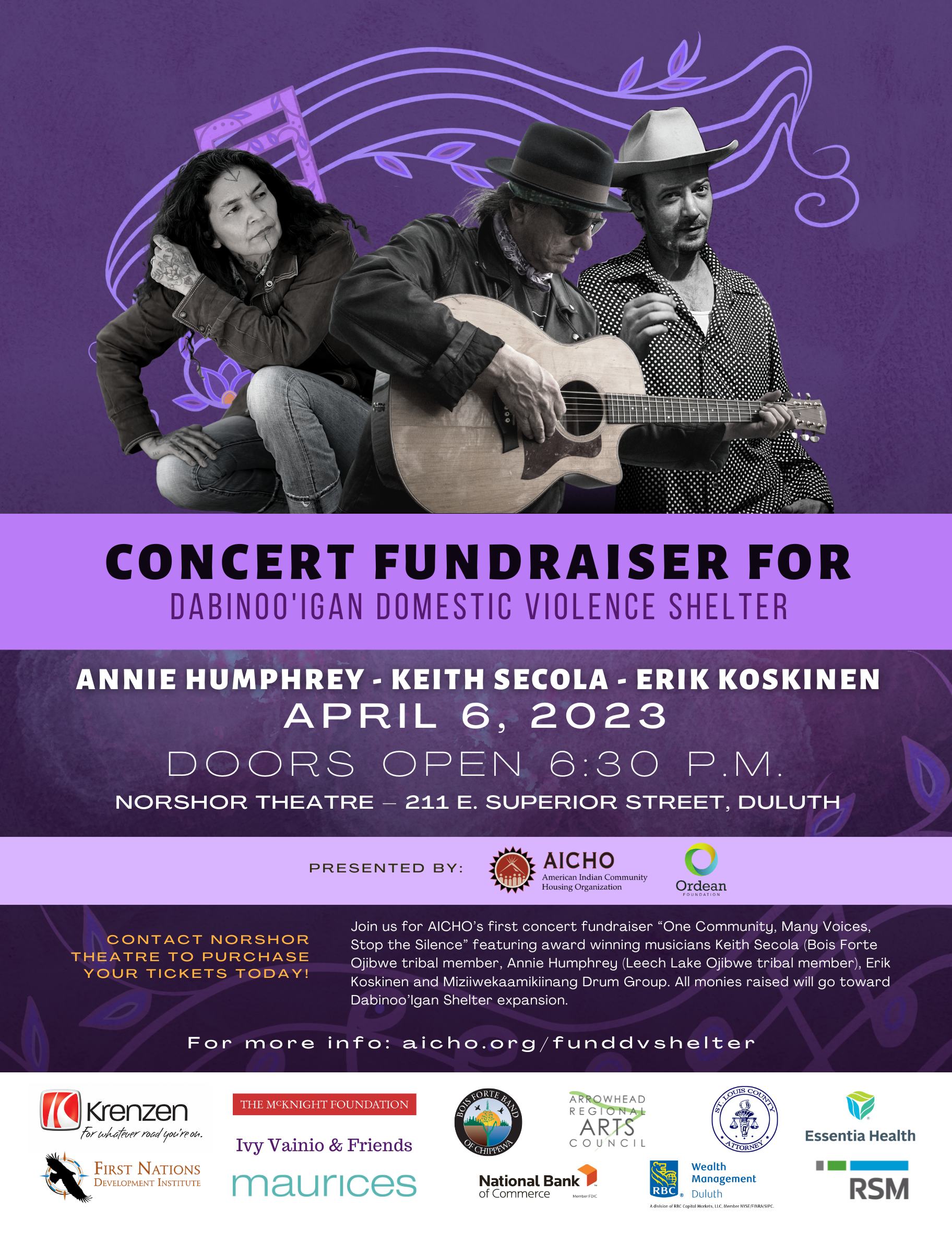 AICHO's One Community - Many Voices - Stop The Silence Concert Fundraiser