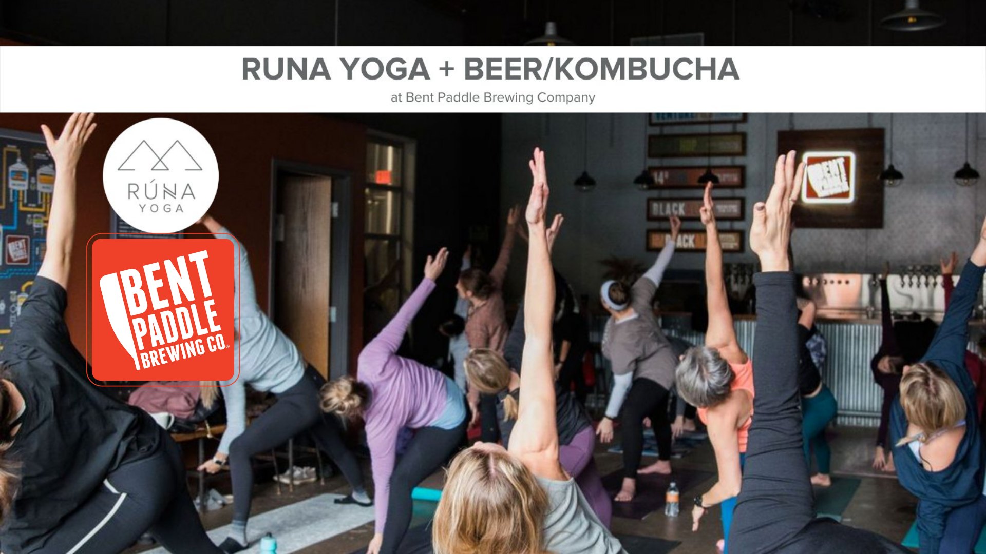 Runa Yoga + Beer/Kombucha at Bent Paddle