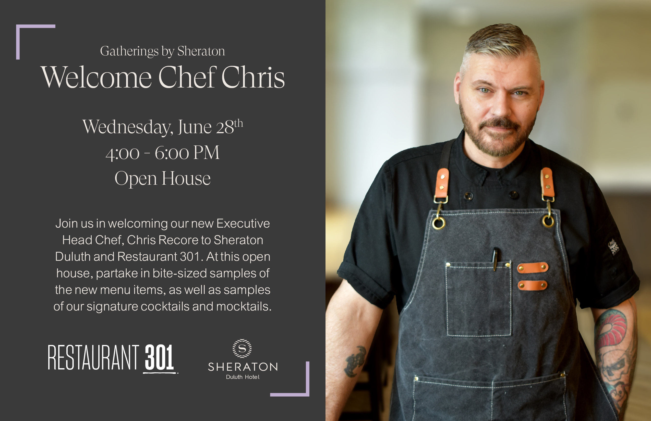 Gatherings by Sheraton - Welcome Chef Chris