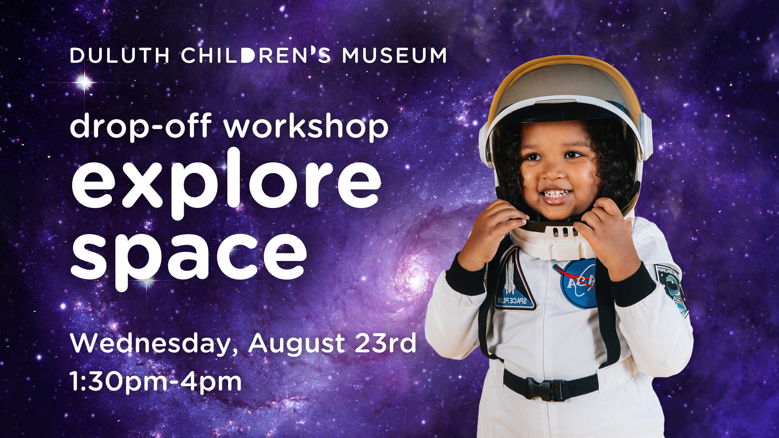 Drop-off workshop: explore space 1 Drop-off workshop: explore space