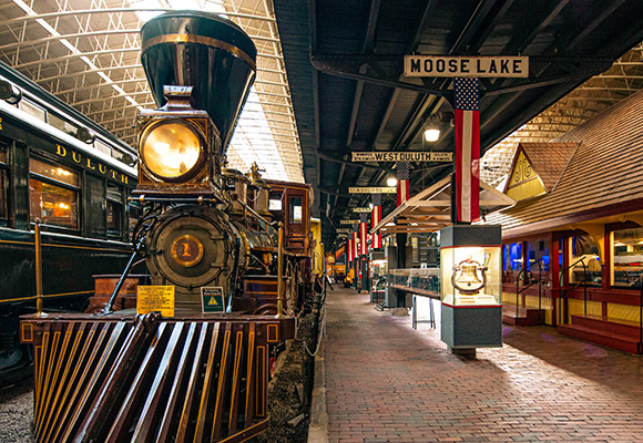 old train in the railroad museum