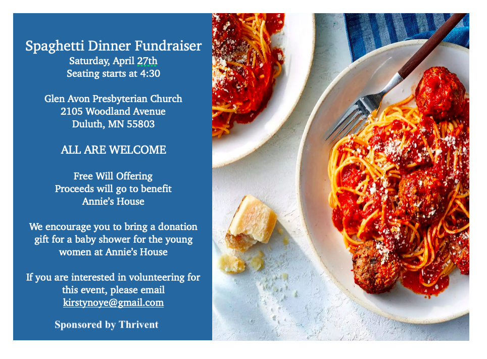 spaghetti dinner flyer