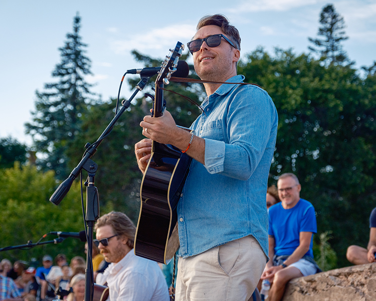 guy playing guitar