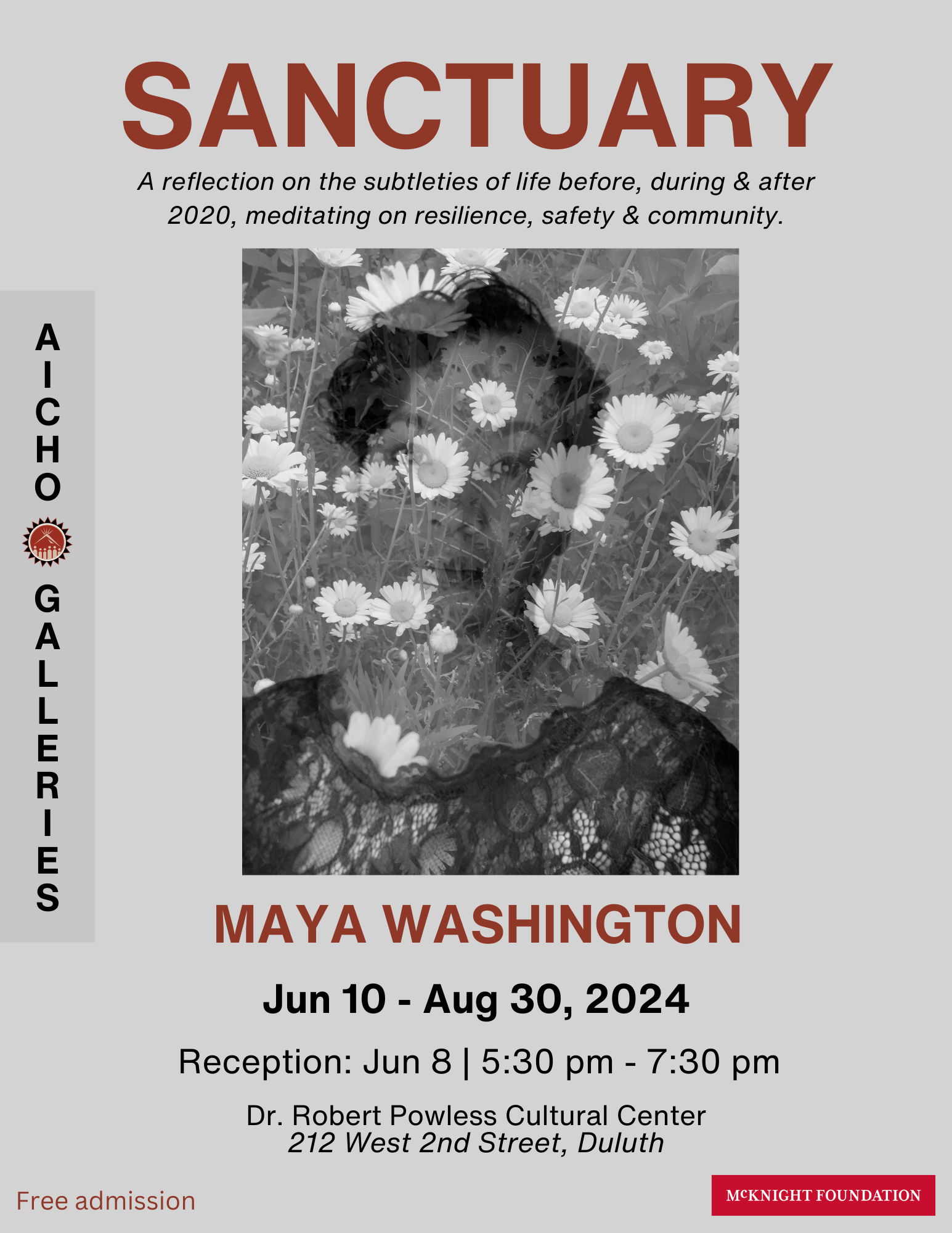 Maya Washington Sancturay Event invite