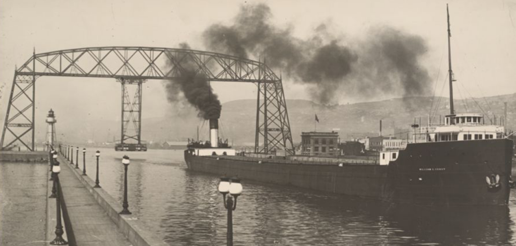 Aerial Lift Bridge and William E. Cory, Duluth MN