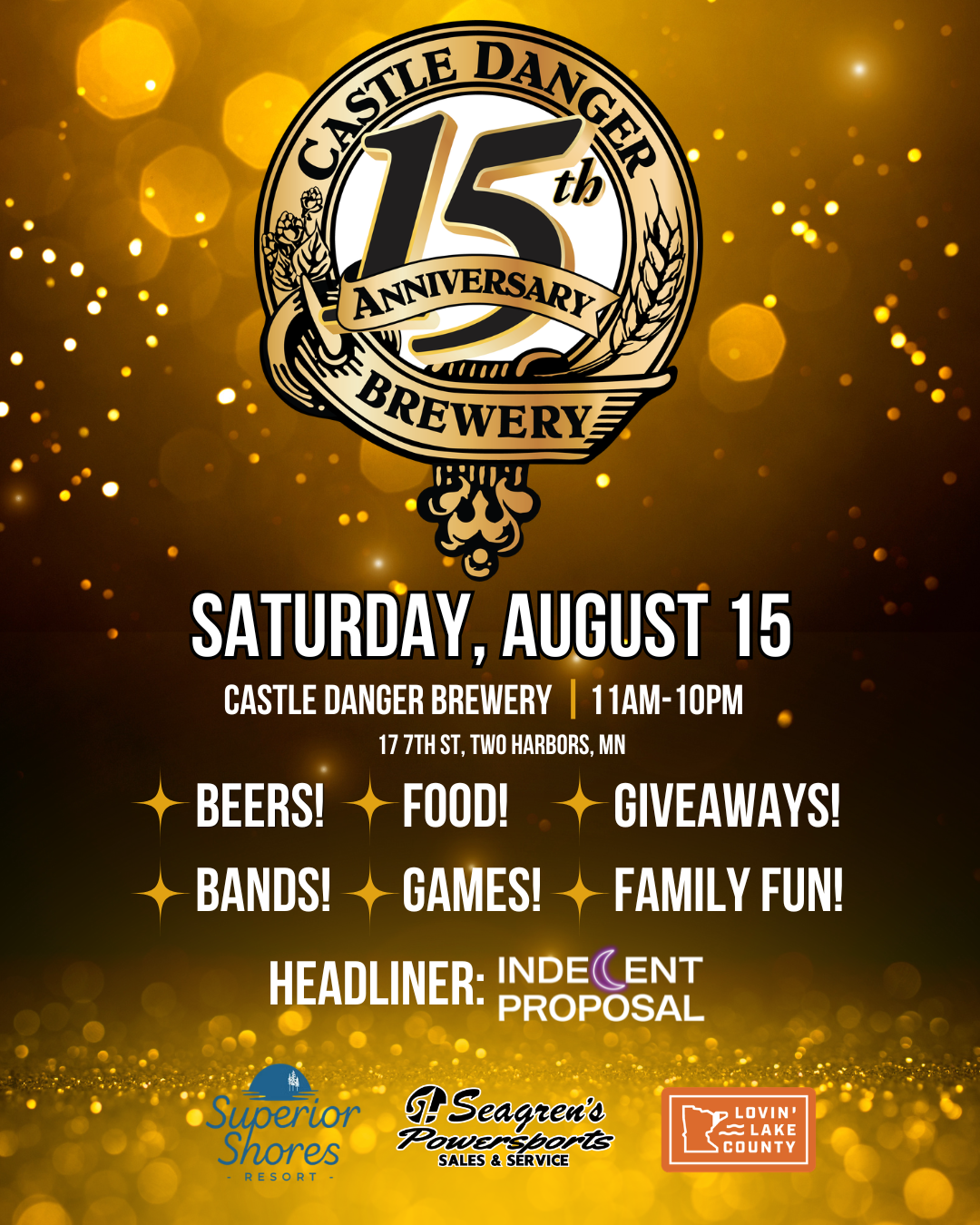 15th golden anniversary celebration poster instagram post