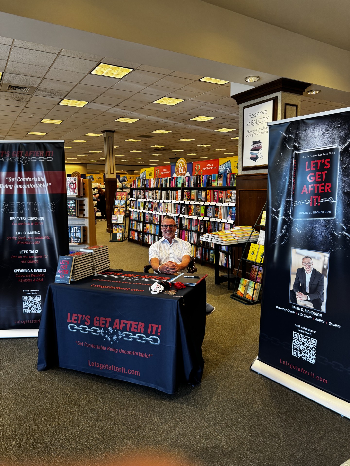 Book signing let's get after it! Brian s. Nicholson 1 Book signing table