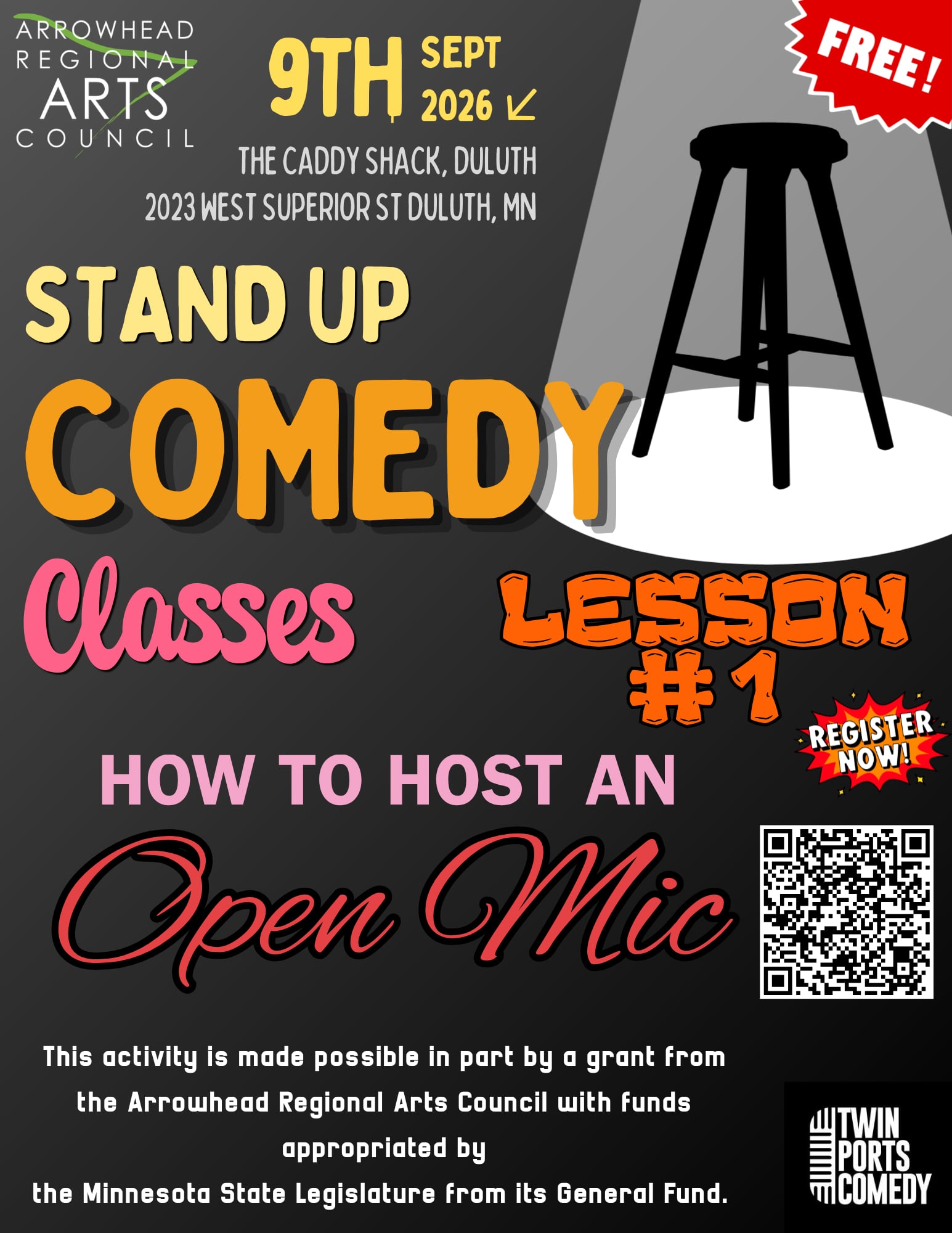 Tpc presents: hosting an open mic- a stand up comedy class 1 Class 1 hosting an open mic