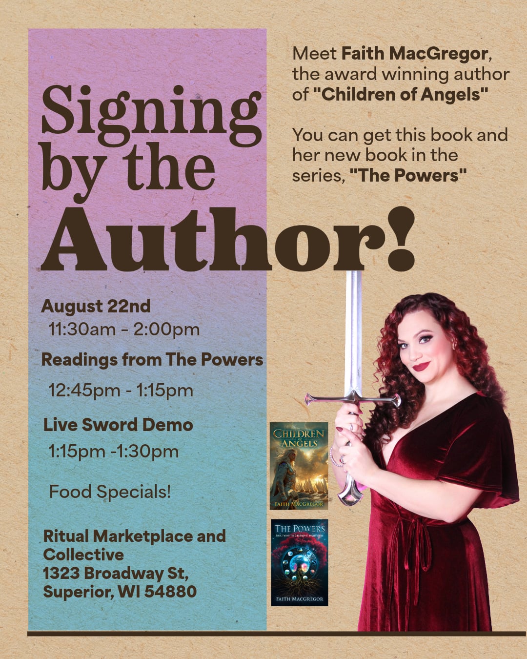 Faith macgregor book signing