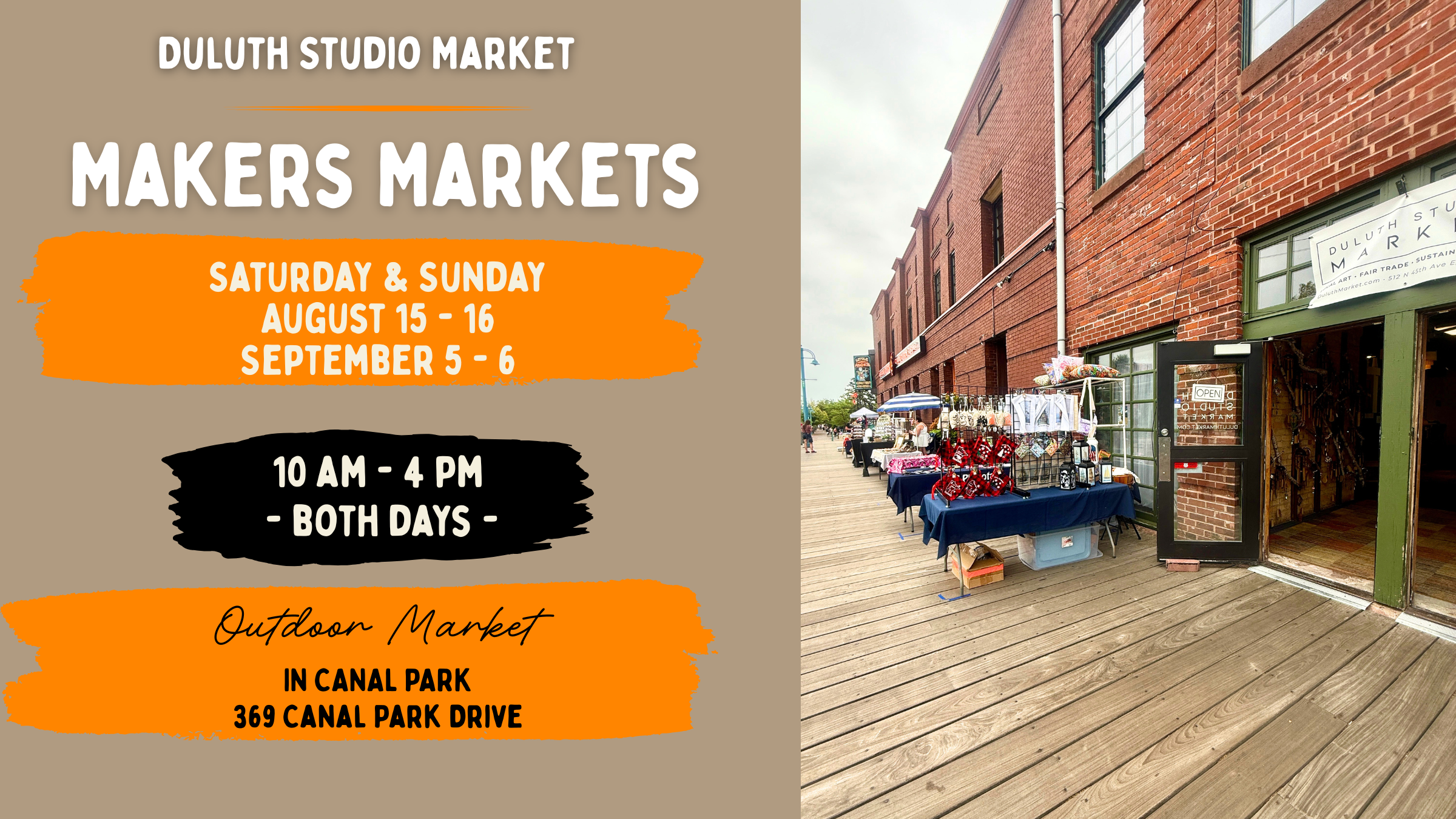 September Duluth Studio Makers Market
