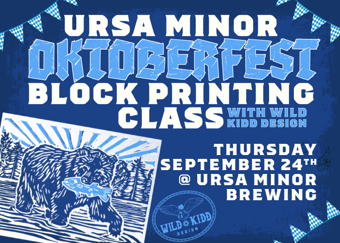 Ursa minor oktoberfest block print night 1 Block print events 16