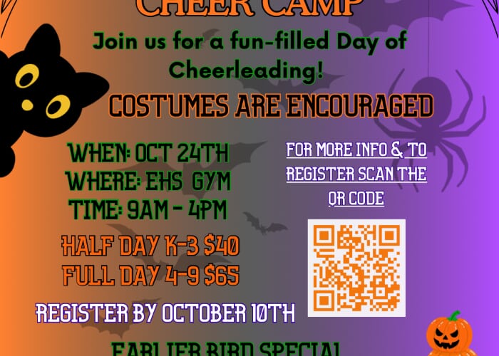 Greyhounds 🎃 spooktacular cheer camp 1