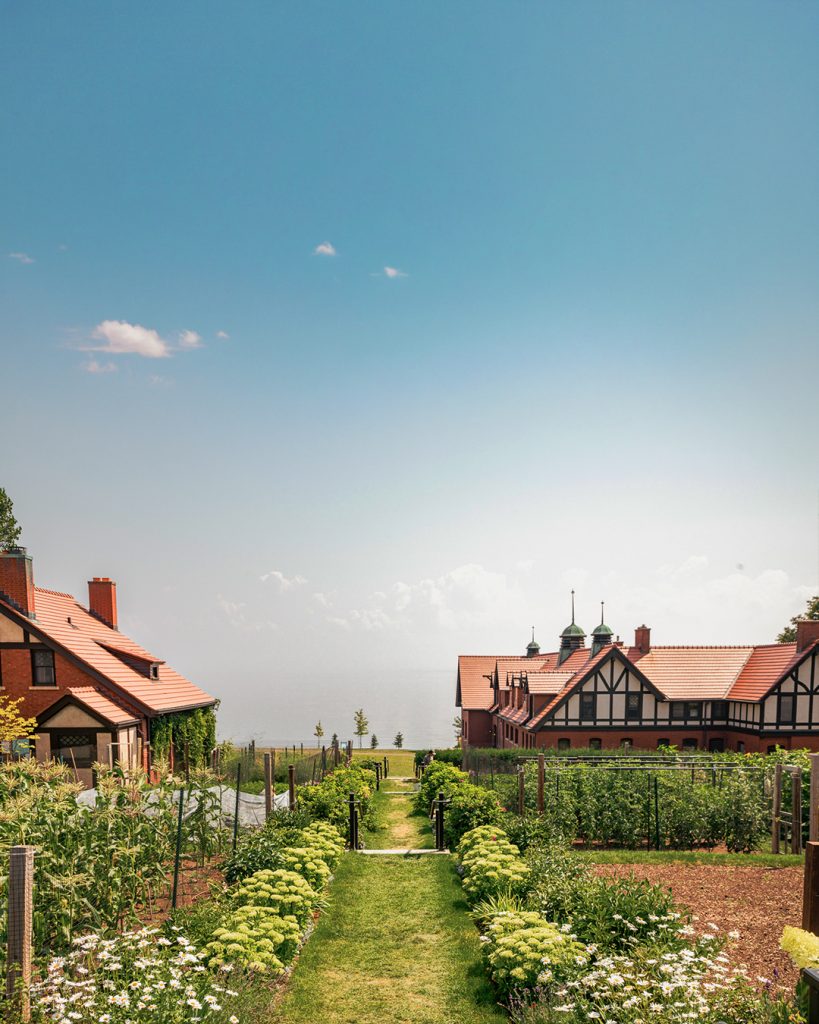 Insights from glensheen’s gardens with head gardener emily ford 10 Glensheen’s vegetable and flower garden in duluth, with a grassy path between crop rows and daisies leading to lake superior.